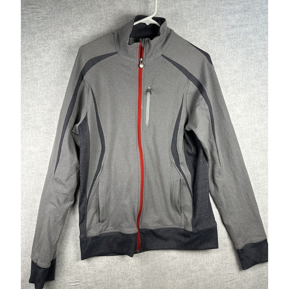 Lululemon Full Zip Sweater Mens Medium Gray Kung Fu Jacket Zipper Pockets